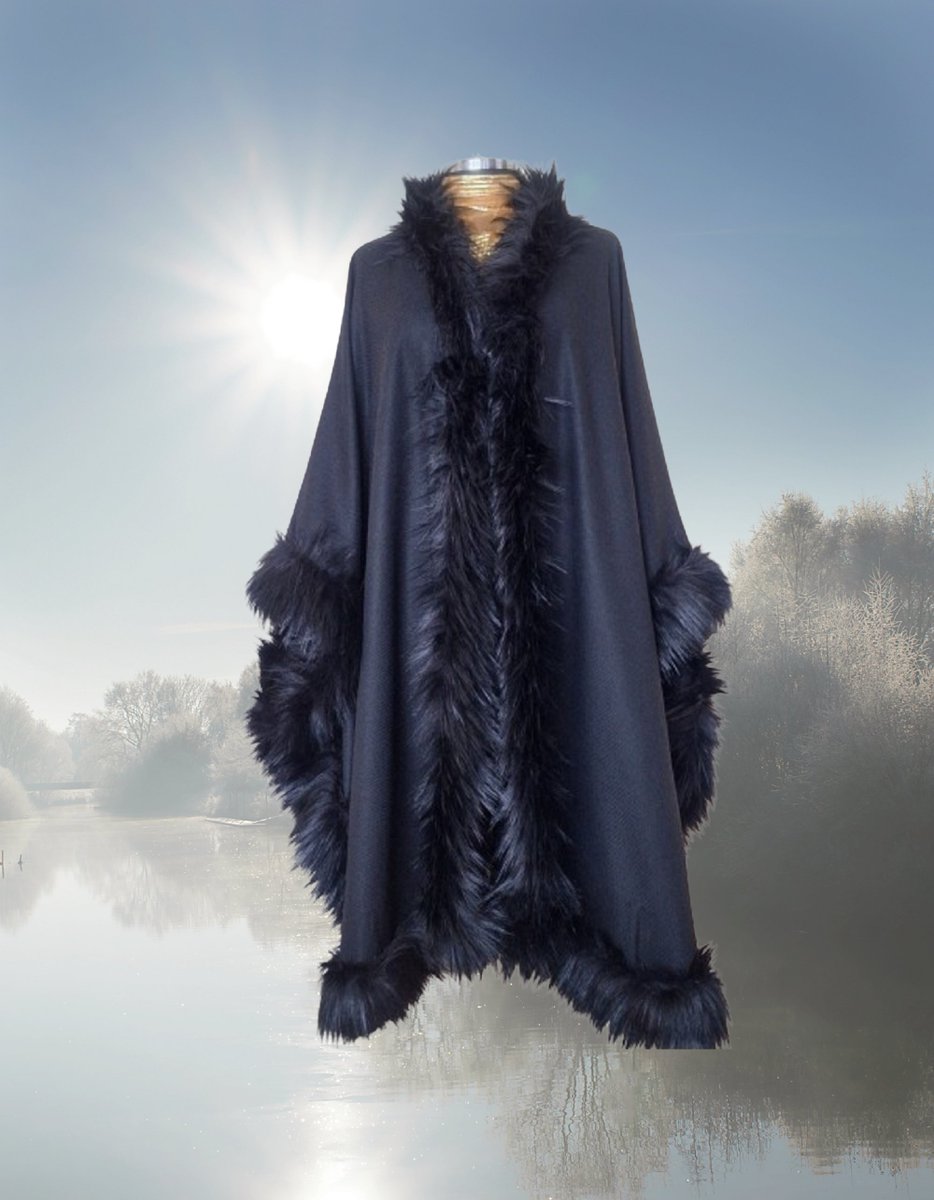 nadyamendik's tweet photo. Luxury Wool Long Cape, Shawl with Raccoon Fur Trim - Plus Size 16
https://t.co/eQ7cbBo8Xh… #HandmadeFashion #LuxuryStyle #SlowFashion #SustainableStyle #WinterOutfit #StatementCape #GothicCape #VintageInspired #etsyhandmade @Etsy https://t.co/svWJQRBKw2