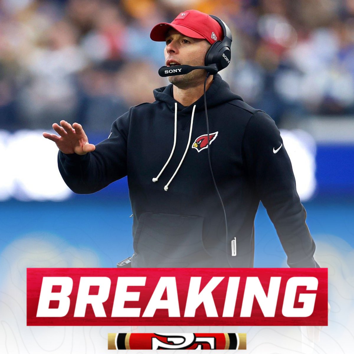 OurSf49ers's tweet image. NFC West news: The #AZCardinals have fired head coach Jonathan Gannon 😬