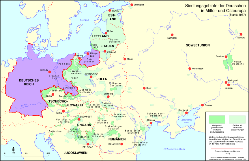 GuiriTricornio's tweet photo. La II Guerra Mundial no se puede explicar sin el larguísimo historial de colonias alemanas en el este continente desde la Baja Edad Media.

Y no era una emigración cualquiera: en los Bálticos fueron los nobles, en Rusia y Austria comerciantes, artesanos... y muchos campersinos. https://t.co/zrkDKBKfTa