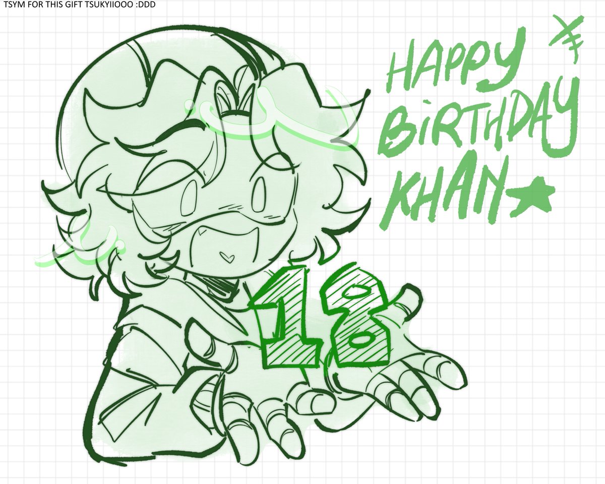 Khan_Goatman's tweet photo. Tsym for this (late but idc) 18th birthday gift @tsukyiio  😭😭 https://t.co/azrs2nlx8n