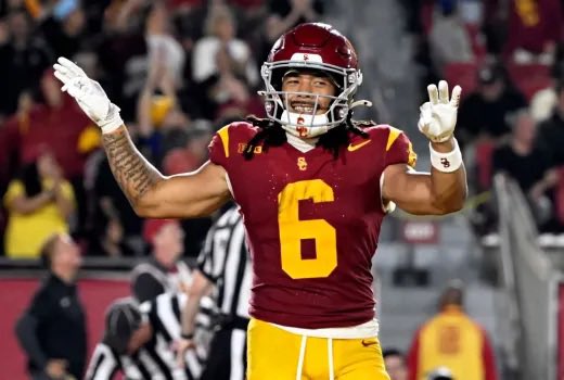 TheFFEngine's tweet image. Makai Lemon (WR, USC) is going to be downplayed due to height but will end up being the best WR from this draft class.

His ability to get open and obliterate defenders is top notch. 

When he falls to 1.04-1.06, snatch him up and dominate your league next year.