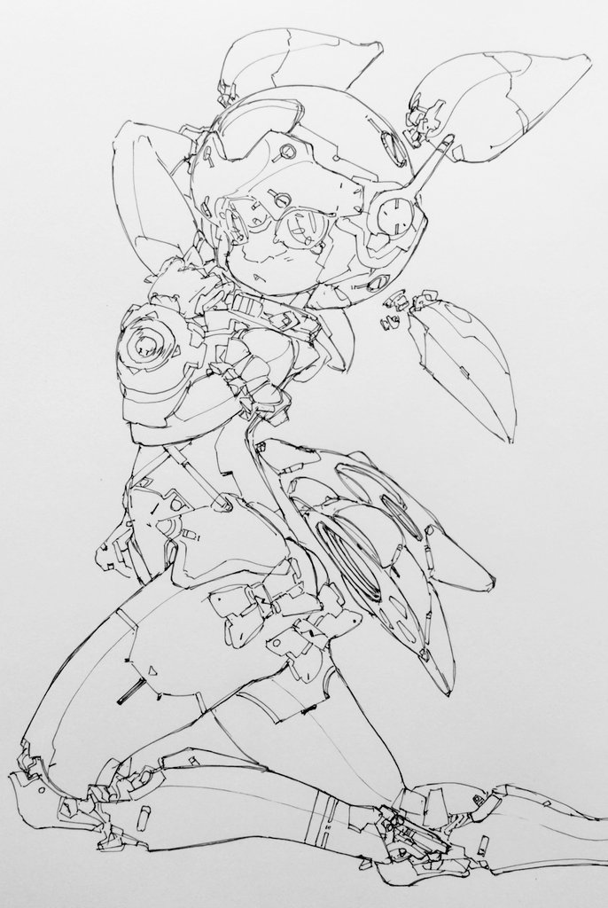 しんぼうたまらず描きましたが
こういう方向性でいいんでしょうか？
#Aria #ArtofDelusion #zzzero  
#妄想絵ンジェル #ゼンゼロ
#アリア #ロボ娘なんでも投稿祭 #メカ娘