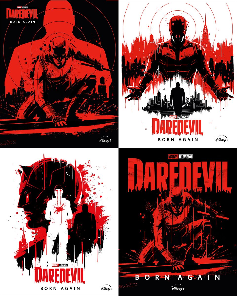 RicoJrCrea's tweet image. Unused #daredevil born again posters from 2025 🎨