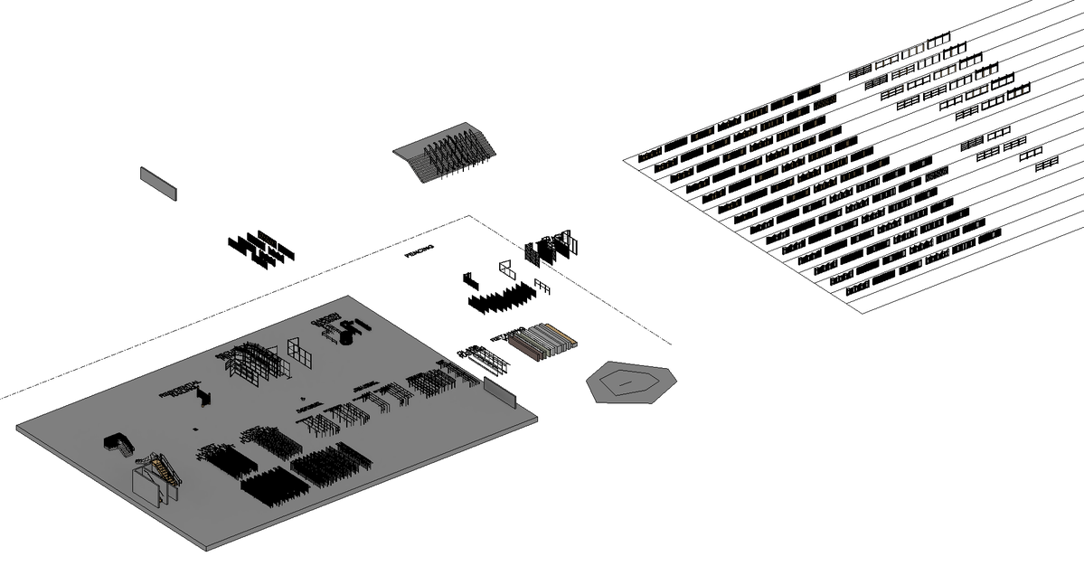There is a method to the madness...Sometimes you just have to dump everything and keep it roughly organized until you are at a point to organize it. Obviously not when you are actively collaborating with a team... 240+ Revit railings thus far.