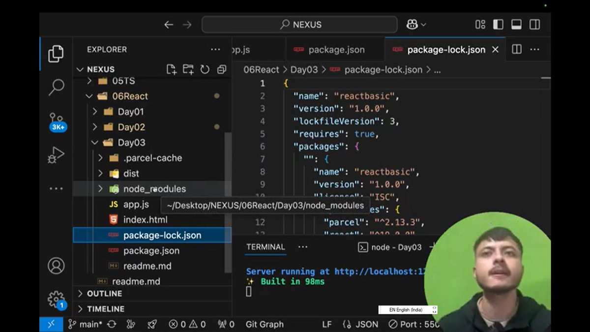 Dimple134732's tweet photo. Day 04 &amp; 05 of React – Nexus Course by Rohit Negi (Coder Army) 🚀 

Topic of the Day - Deploy your react app and Myntra project on react

#NexusCourse #ReactJS #CoderArmy #RohitNegi #JavaScript #WebDev https://t.co/L74idbV1kv