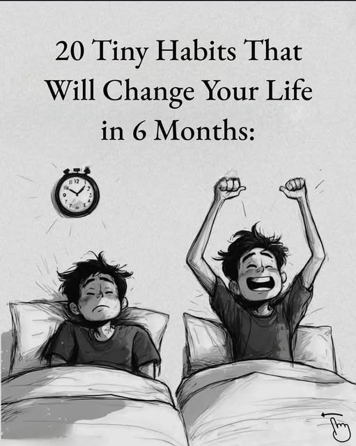 life__pill's tweet image. 20 Tiny Habits That Will Change Your Life In 6 Months.