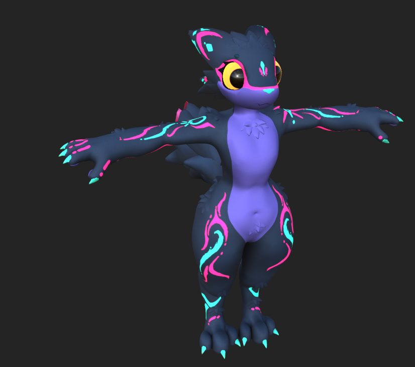 Azorukonn's tweet photo. speedran an expie texture for @RitualNeo :>

these critters are so cute https://t.co/Hm5WR8wR5k
