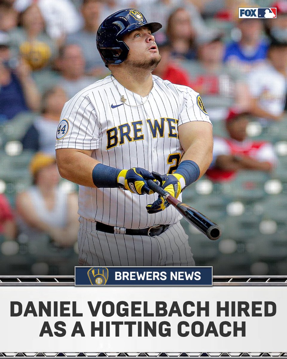 The Brewers announced that Daniel Vogelbach is returning to Milwaukee as a hitting coach!