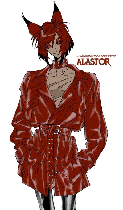 #HazbinHotelFanart #Alastor I just can't help but dress my favorite characters beautifully. Haha,I do it again.