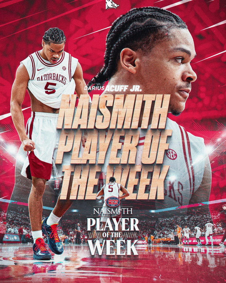RazorbackMBB's tweet image. Putting the nation on notice 🙌