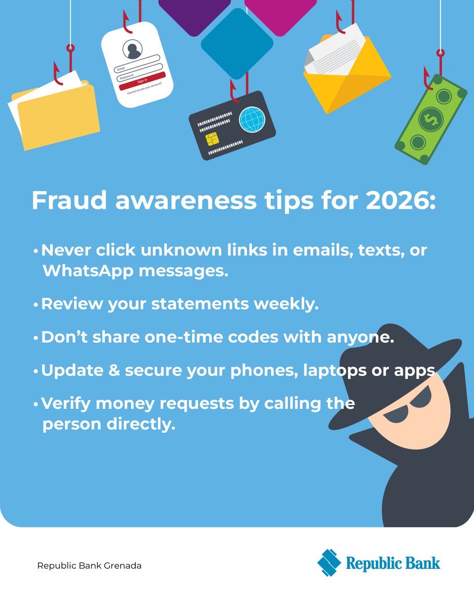 It's a new year, and fraudsters are using old and new scams to trick people into sending them funds. Here are some fraud awareness tips to protect yourself for 2026.