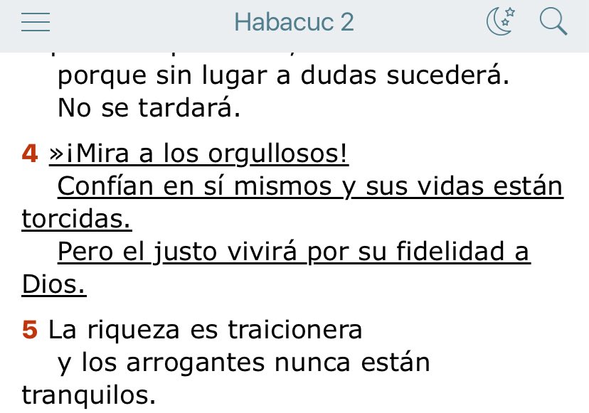⚓️El justo no vive (eternidad) delante de Dios por hacer buenas obras; primeramente por ser leal a Dios, lo que conduce a una vida que acciona buenas obras.