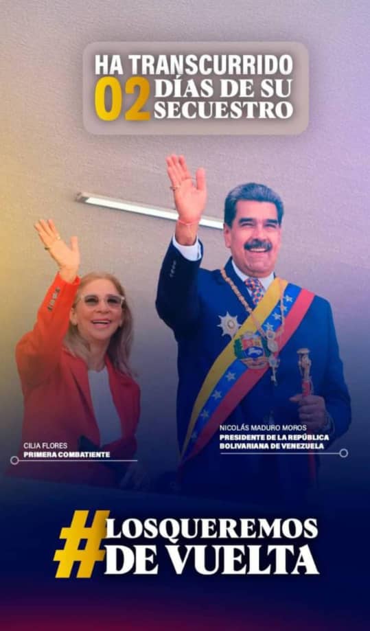 Libertad inmediata para #NicolasMaduro y #CiliaFlores y restitución en sus funciones es la consigna de la hora. Y como decía #HugoChavez "Vayanse al carajo yanquis de mierda" !!! <a href="/pcaarg/">Partido Comunista de la Argentina - Cuenta Oficial</a>