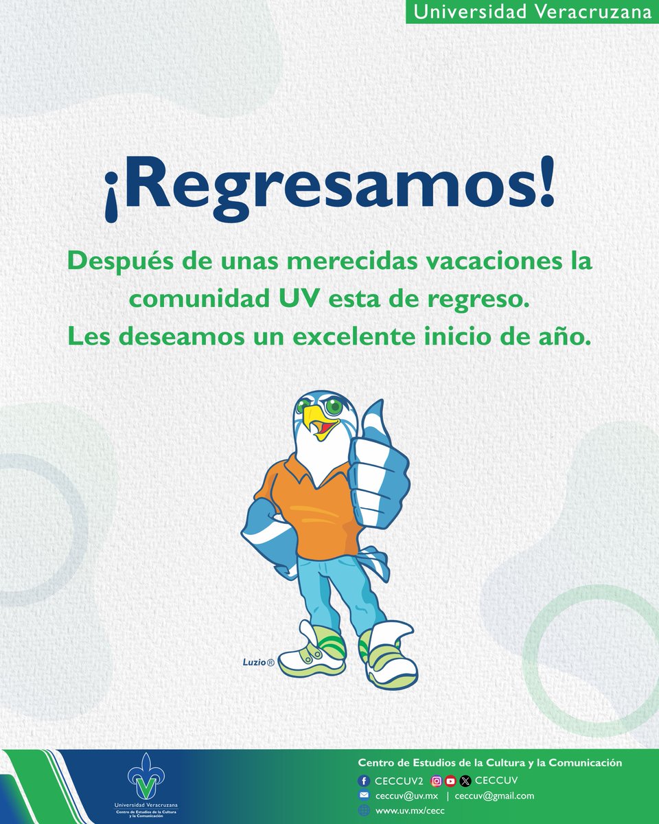 ¡Que tengan un excelente inicio de año!
La comunidad UV ya está de regreso ✨
