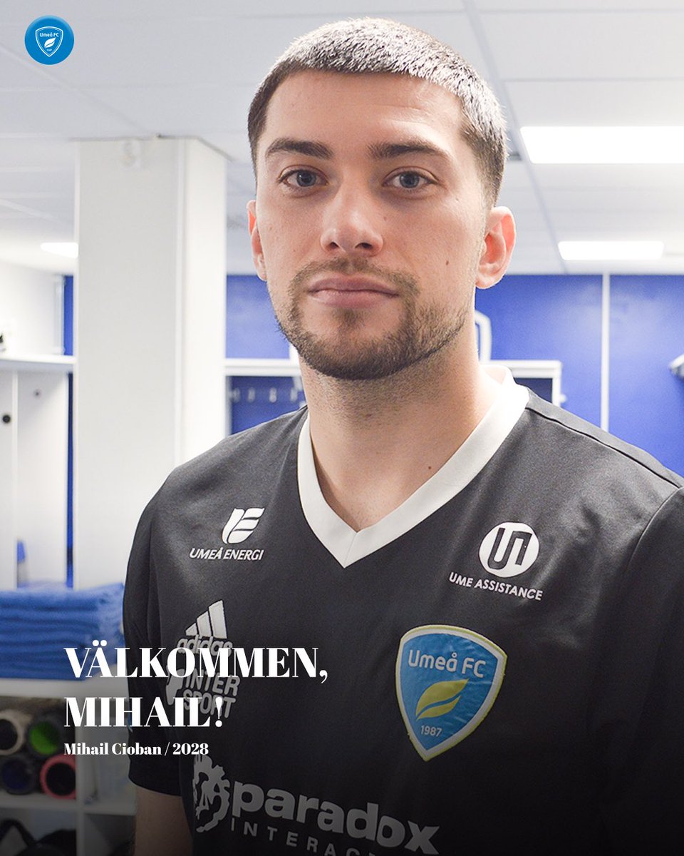 UmeaFC's tweet photo. Välkommen, Mihail! 💙

Målvakten Mihail Cioban är klar för Umeå FC. Kontraktet sträcker sig över säsongen 2028.

Läs mer på https://t.co/9E3lYpdIHh.

#UmeåFC #FörUmeå https://t.co/5CWjjtIjds