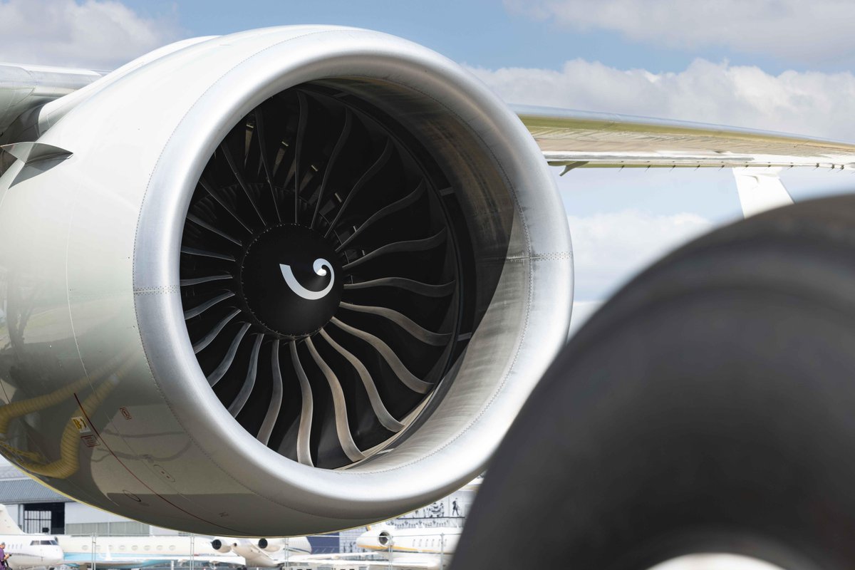 GE_Aerospace's tweet photo. Big fan energy. ✈
The #GE90 is a long-haul legend. Efficient, reliable, and durable, this engine continues to deliver by helping passengers like you get to your destinations every day. https://t.co/fCOpk3yUgz