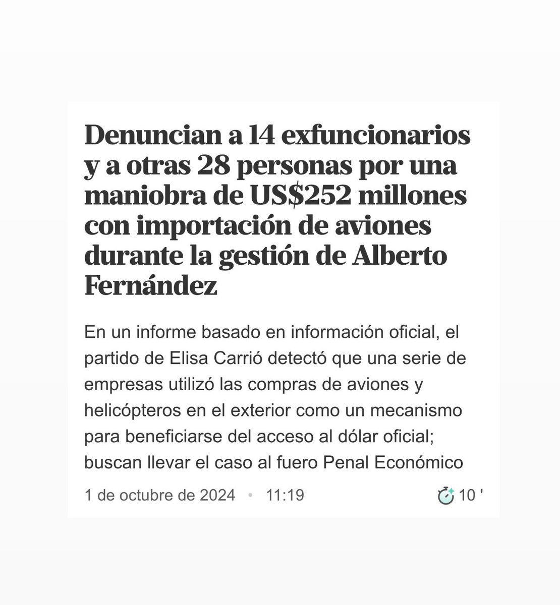 HernanLReyes's tweet image. Los dólares que se negaban para la compra de medicamentos se los daban a los amigos del poder para comprar aviones baratos. Esto ya lo denunciamos en 2024.

✅ Nota: clarin.com/politica/avion…