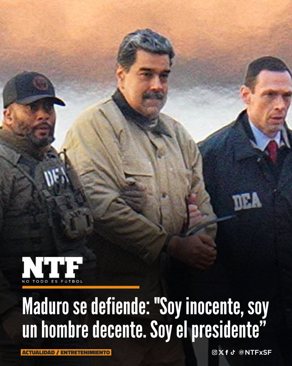 🚨🇻🇪| Nicolás Maduro se declaró inocente ante un tribunal federal en Nueva York de los siguientes cargos principales presentados por el Departamento de Justicia de EE.UU.:

- Conspiración de narco-terrorismo (narco-terrorism conspiracy): Acusado de asociarse con grupos