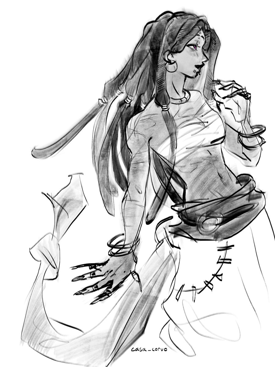 fem jabber sketch from last night💜