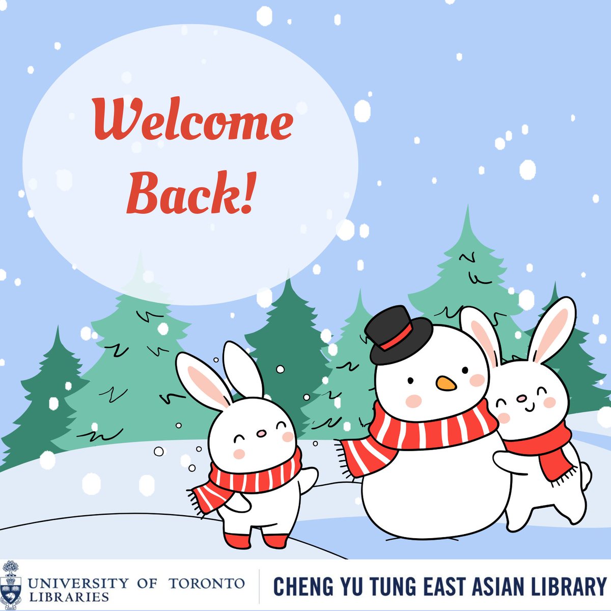 EastAsianLib's tweet photo. 📚✨Welcome back U of T!
We’re happy to welcome you to the library as we resume opening hours and reference services, Monday–Friday, 11 a.m.–5 p.m.
❄️Drop in for study space, new books, and a great start to the semester!
#uoftlibraries #newyear #uoft #eastasianstudies https://t.co/6m8w5UNm8J