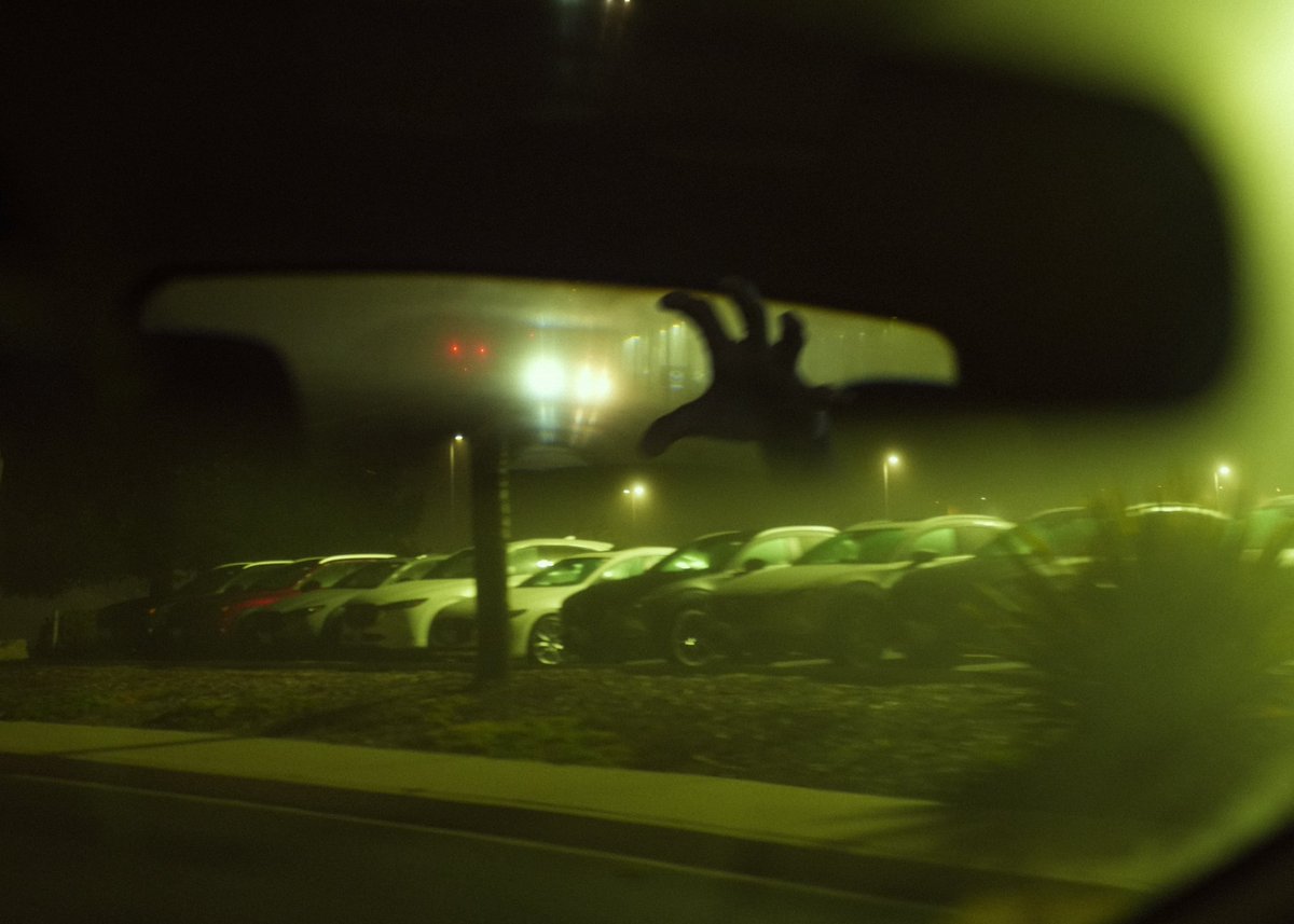 I love shooting into car mirrors