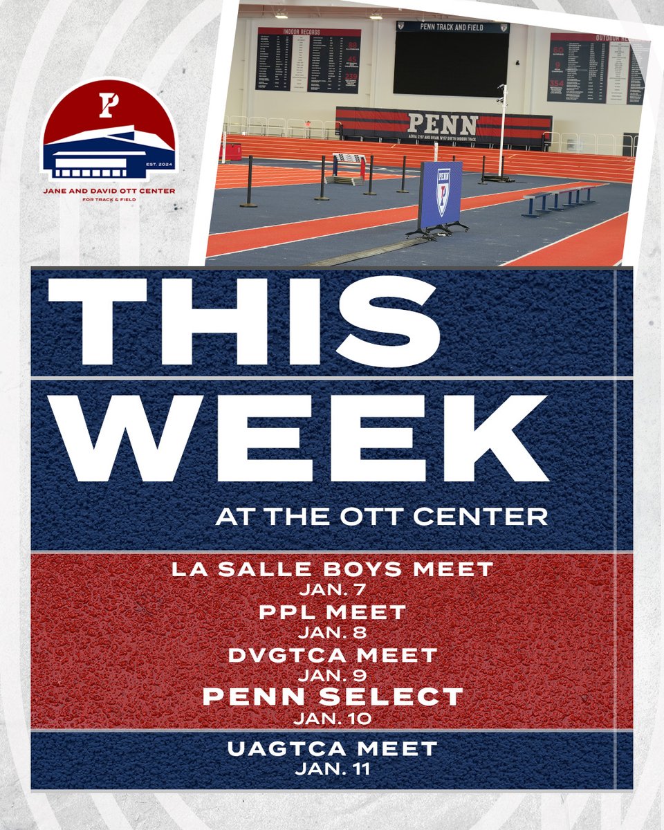 ott_center's tweet photo. A full week of competition at the Ott Center🏃‍♂️🏃‍♀️

🎟️https://t.co/31qYiXlI5k   
Live Results: https://t.co/AFhTOfM4ns https://t.co/hCXhdBiOo2
