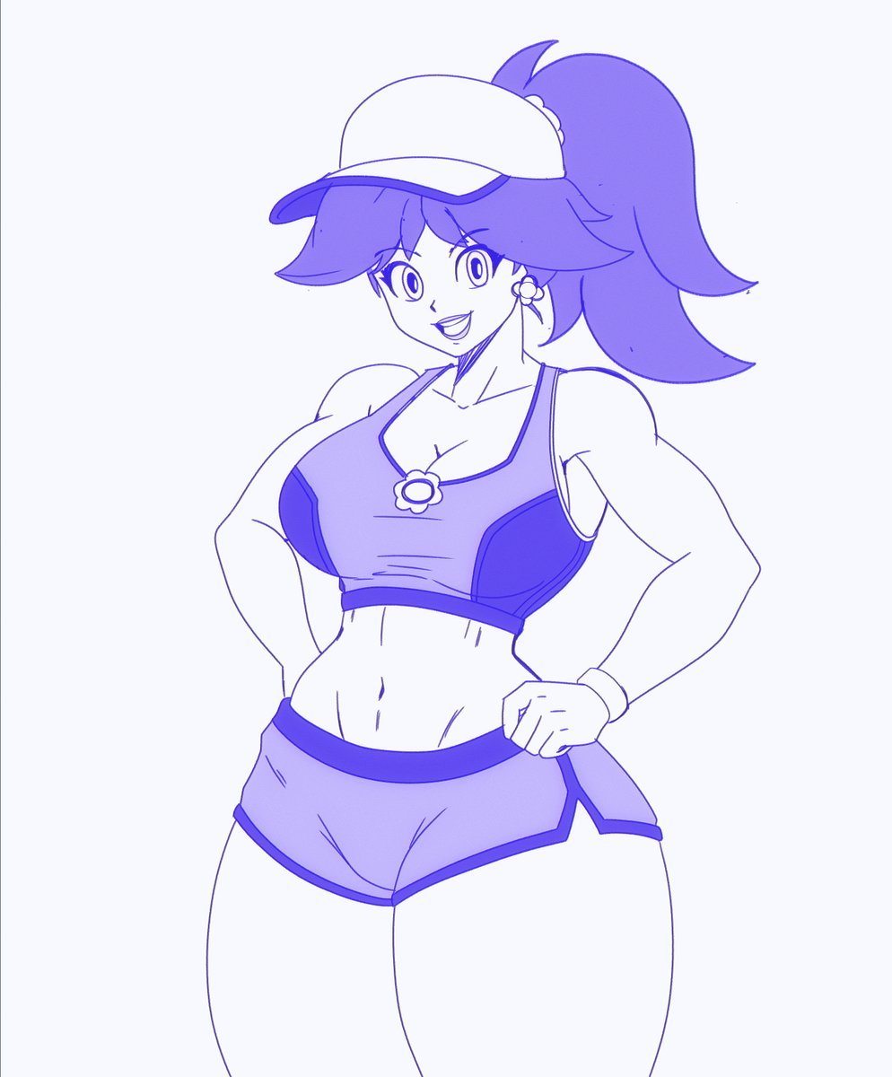 Here’s Daisy in her Mario Kart World swimsuit. x3 (wip)