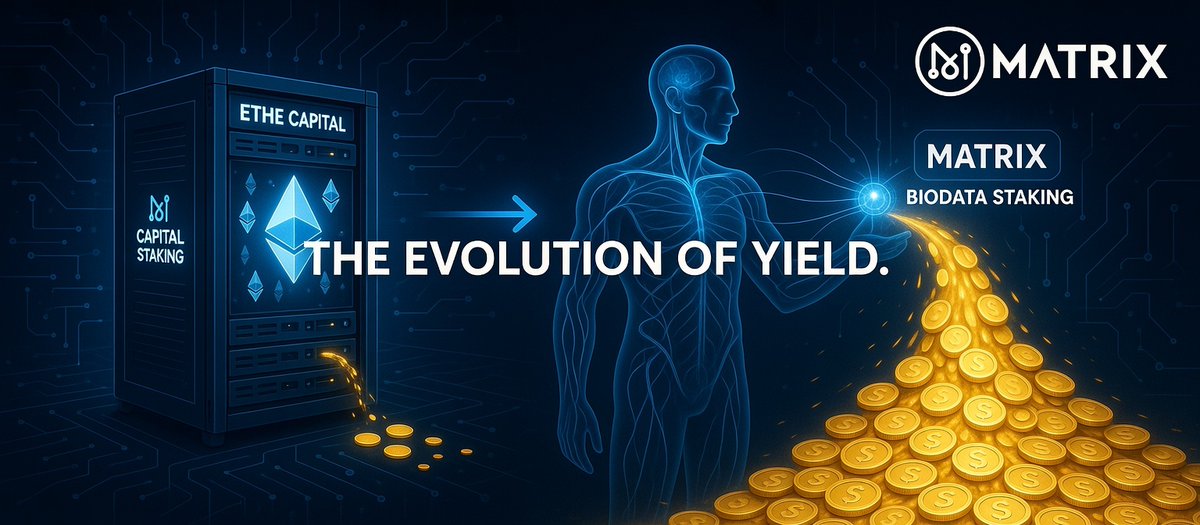 <a href="/Grayscale/">Grayscale</a> just turned #Ethereum into a dividend stock. The market pivots from "Static Assets" to "Cash-Flow RWAs."

Matrix is taking this to the next step: 
• #ETH stakes capital; Matrix stakes #BioData.
• Your biodata can be a yield-bearing #RWA. 

"Passive Income" goes bio.