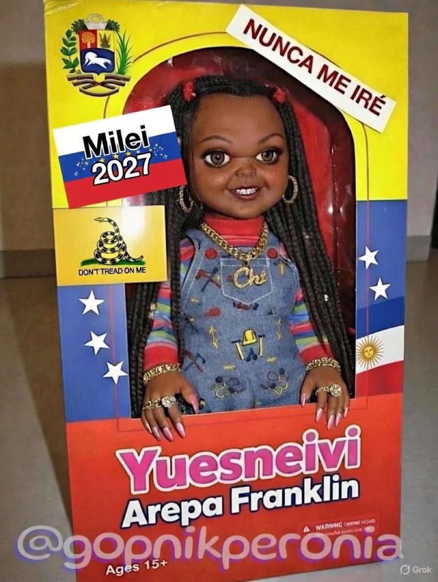 JAHAJAJAJA boludo ya esta a la venta la muñeca venezolana que no se quiere ir de Argentina a pesar de que Maduro no esta mas.