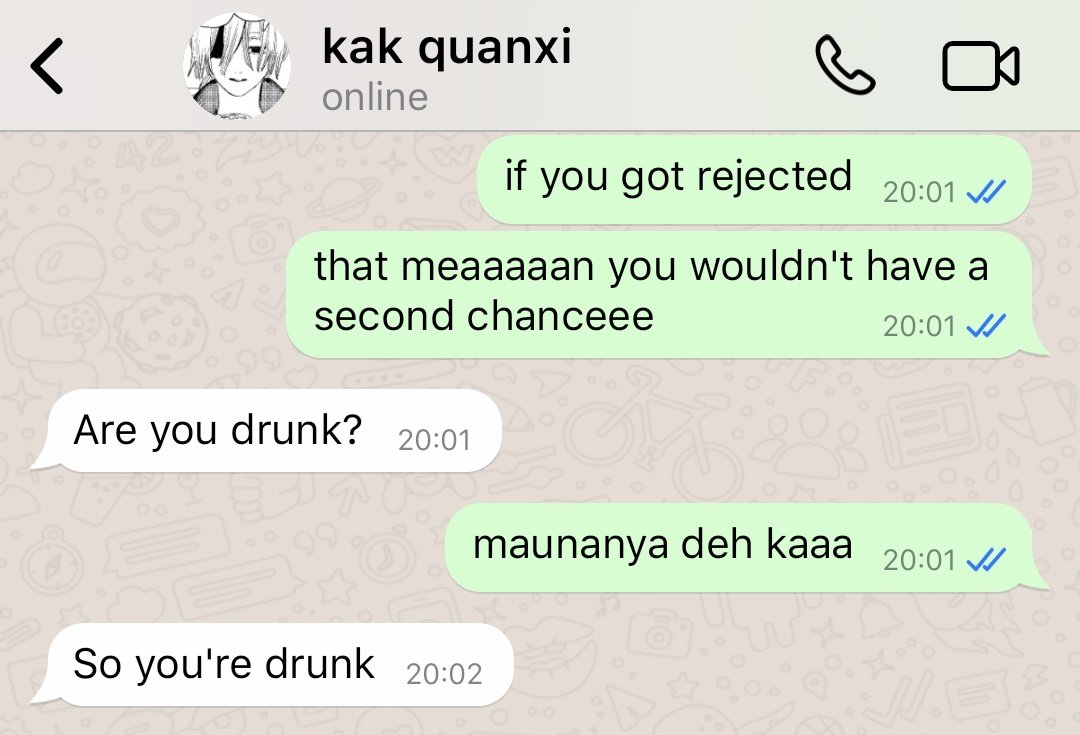 ( 2 / 730 ).  being drunk is an option but hers? you wouldn't know.

modern au — quanxi x fem!reader
a local #chainsawman socmed fanfic