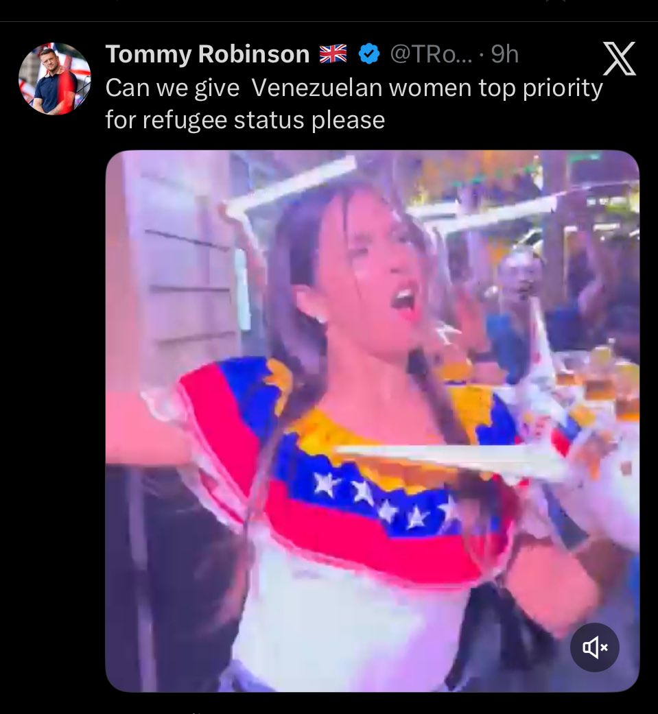 ‘Moral leader’  Tommy Robinson:

 -once tried to chat up a 15 year old girl on here

-employs filth like Danny Tommo, who plied CSA victims with coke &amp; had sex with them

-close mate of vile Andrew Tate 

- anti refugee shtick does not apply to vulnerable women he wants to shag.