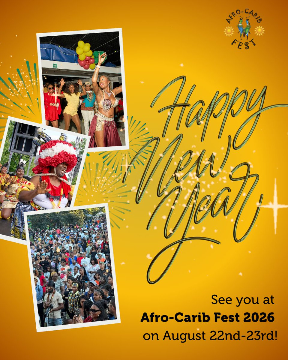 Happy New Year 🎉

We are grateful for the love, the culture, and the community that made last year unforgettable. We’re carrying it all into the new year for #AfroCaribFest2026🔥

#HappyNewYear  #NewYear2026