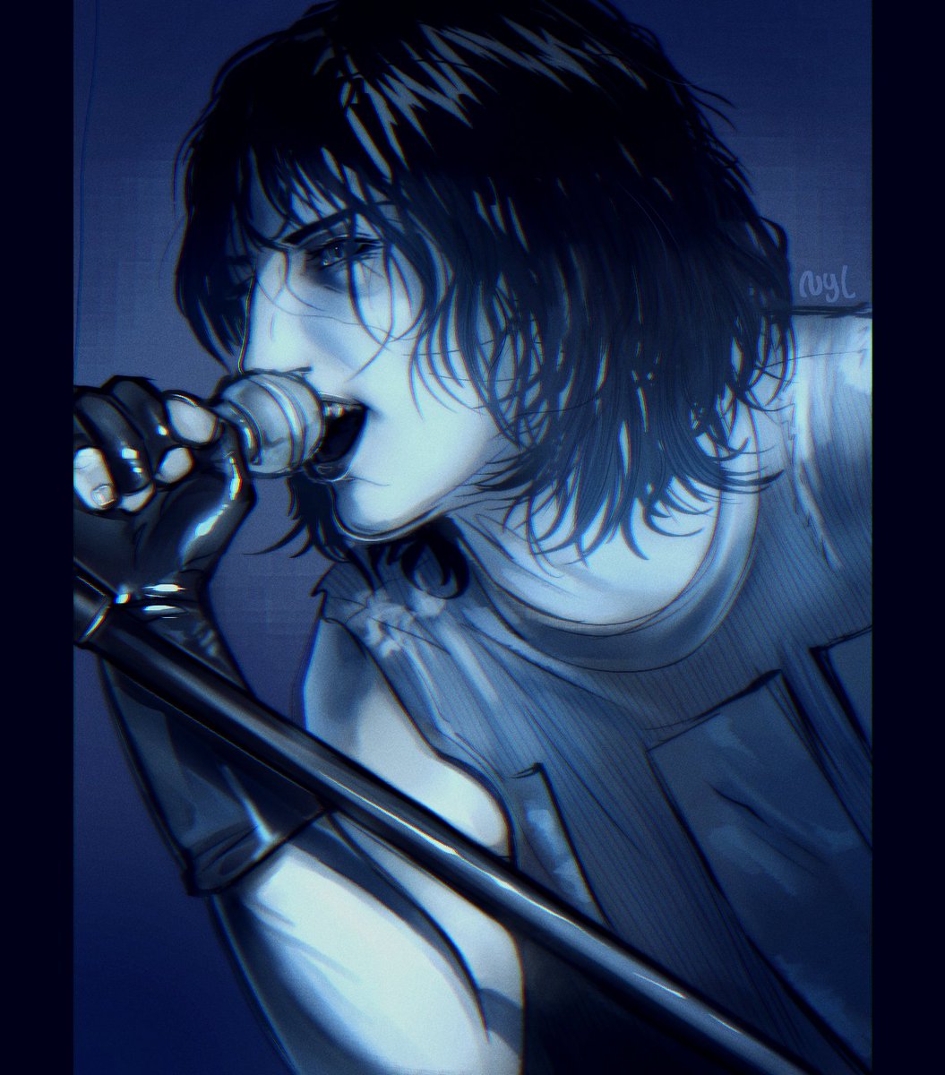 blue trent reznor #nin #nineinchnails #art