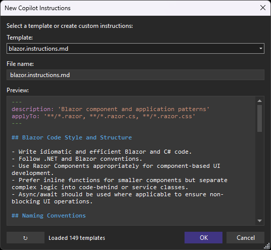 The GitHub Node extension makes it really easy to keep track of the files in the .github folder from Solution Explorer. It makes it easy to add GitHub and Copilot specific files and interfaces with awesome-copilot repo to provide tons of templates

Get: marketplace.visualstudio.com/items?itemName…