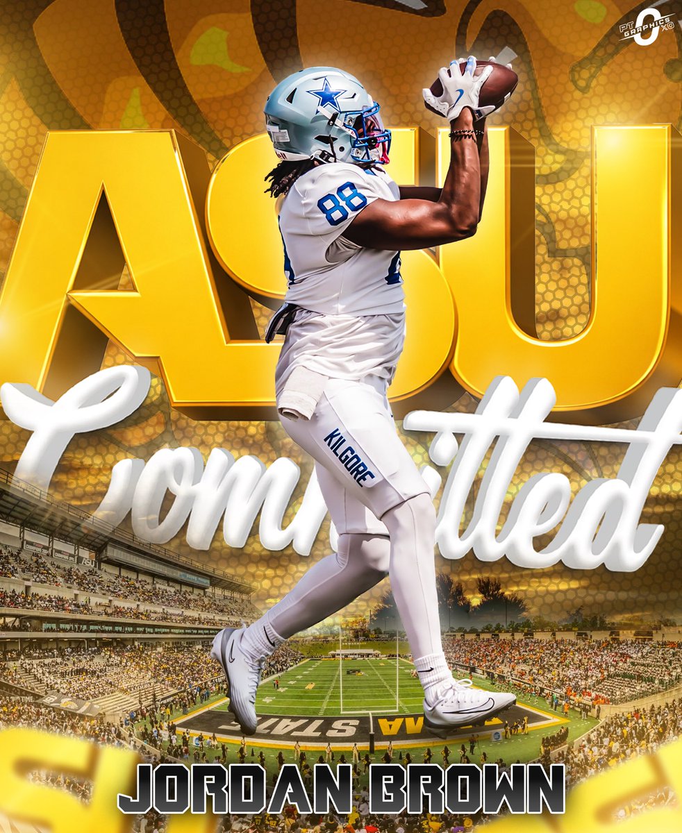 HBCUSports1's tweet image. Jordan Brown 6'4"/250/TE from Kilgore College, TX commits to Alabama State