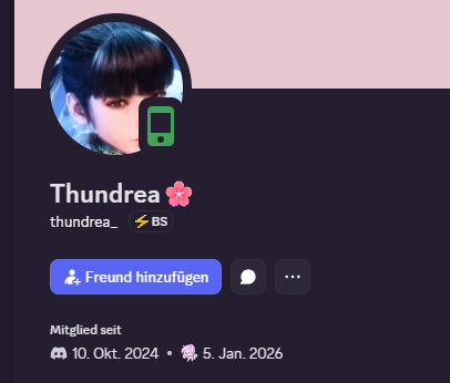 thundrea_'s tweet image. Can you please report this Discord account. Someone is impersonating me. This is NOT me. There are a lot of scammers out there, so please be careful and help by reporting them. Thank you.