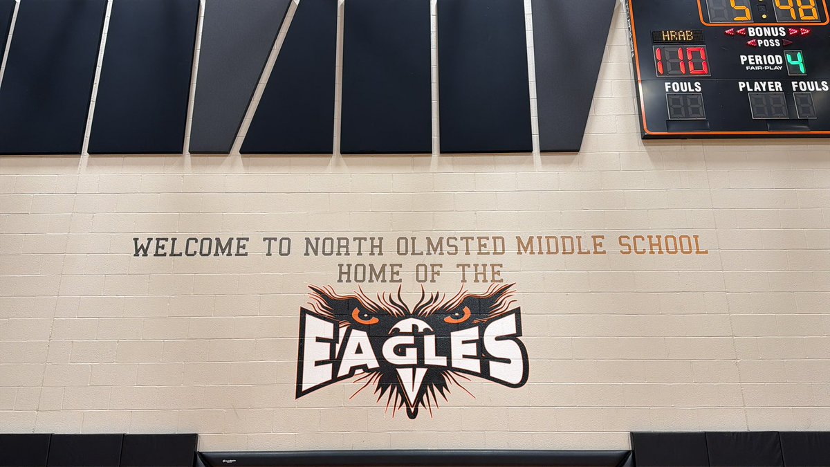 Thank you North Olmsted Eagles Athletic Boosters!  Looks awesome 🦅