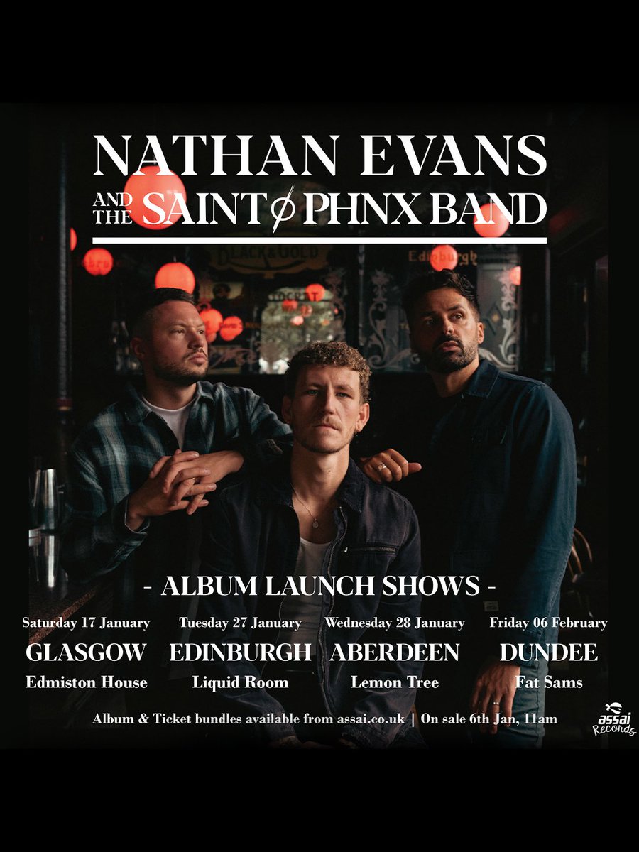 NathanEvanss's tweet photo. SCOTLAND!! 🏴󠁧󠁢󠁳󠁣󠁴󠁿 We are coming to celebrate the release of our album Angels’ Share with you very soon! Link below to get your tickets to these intimate shows, on-sale tomorrow at 11am!!!

📍 17th Jan - Glasgow
📍 27th Jan - Edinburgh
📍 28th Jan - Aberdeen
📍 6th Feb - Dundee

See you there!! 💙 Tickets here: https://t.co/GwvqqVCs5K