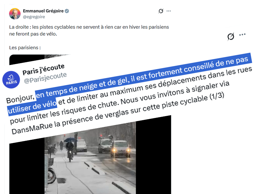 Le candidat PS à la mairie de Paris incite à contrevenir aux consignes de sécurité de la Ville de Paris ⤵️