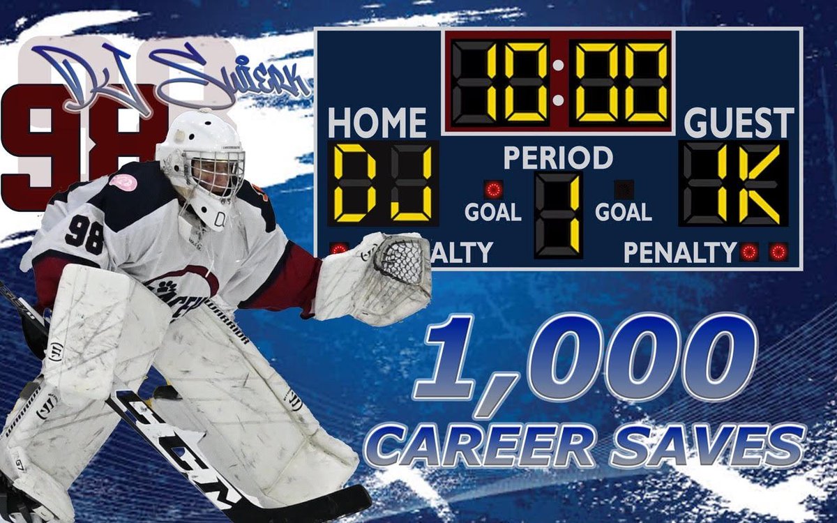 bengalpride67's tweet photo. Congratulations DJ Swierk he recorded his 1000th career save Ice Hockey goaltender!!!!! @BarnegatSchools https://t.co/MpiLZX80uF