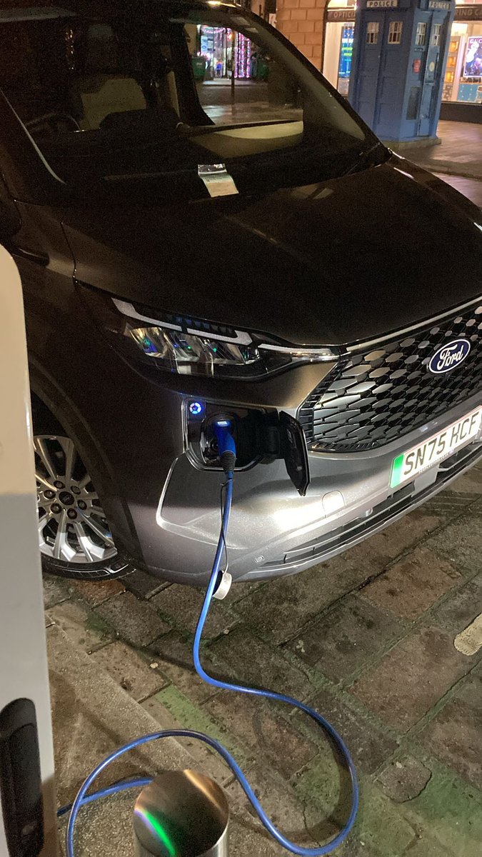 This photo says it all.

This is one of our charity electric vans, clearly plugged in and charging, preparing to go out and support vulnerable and homeless people across Glasgow.

While charging, <a href="/GlasgowCC/">Glasgow City Council</a> City Council issued it with a parking ticket.

Not abandoned.
Not