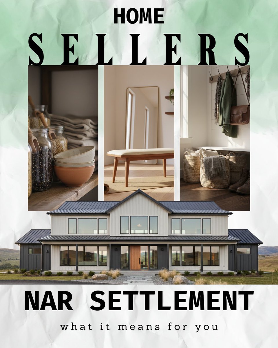McMichaelRealty's tweet photo. Selling your home? The NAR settlement gives you more transparency &amp; control over buyer’s agent compensation. ✅

- Written approval required 📝
- MLS no longer shows compensation ❌
- Buyer concessions still allowed 💰

Work with a realtor to sell smarter! #HomeSelling https://t.co/T06OZ9cSNG