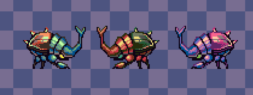 AstroWyrm_'s tweet photo. @SpacelabG hey your dms are closed, are you still looking for a pixel artist? Character sprite animation are my expertise, and looking through your account I think my style would be a great fit. let me know if you're interested, here's a couple examples of my work https://t.co/GIvc6oeEDH