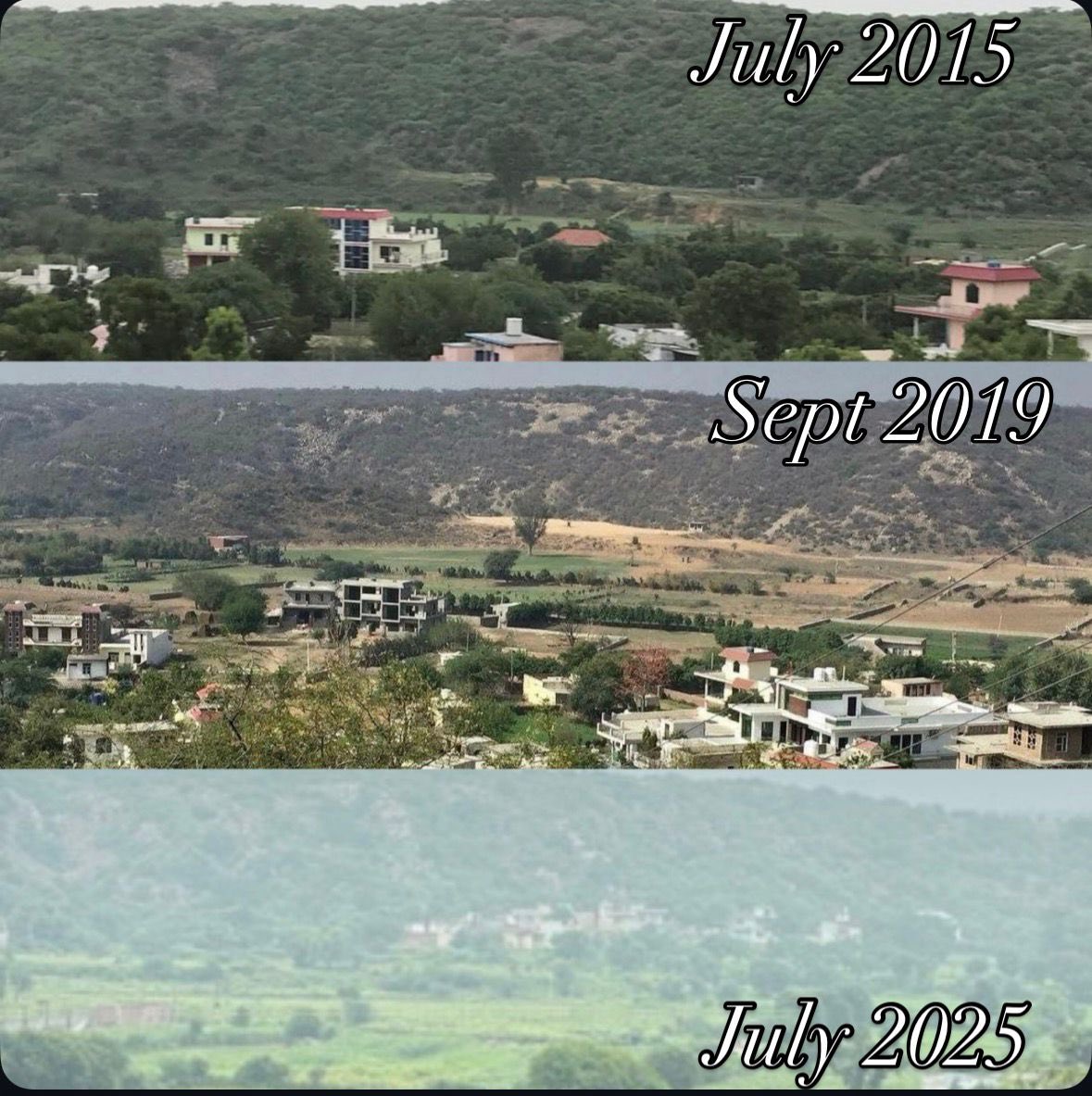 writings2030's tweet photo. In the name of a good future, we end up losing our greatest wealth. #aravaliprotection #Aravalibachao 
#delhipollution
@SaveAravali 
@SunilHarsana https://t.co/87mFg27cYu