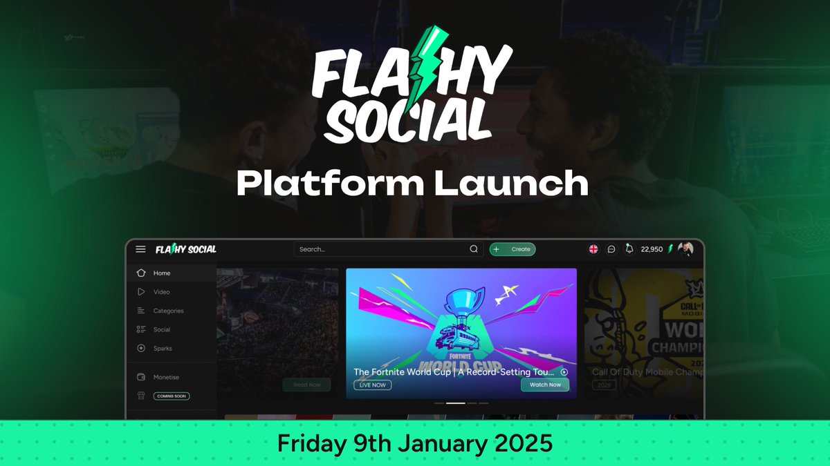 🚨Flashy Social is launching Friday 9th January🚨

The wait is over! Flashy Social is about to flip the script by rewarding engagement, instead of extracting attention!

⚡ Faster growth
🔥 Sharper content
🚀 Real attention

Strap in!🤟

#FlashySocial #Streaming #NewPlatform