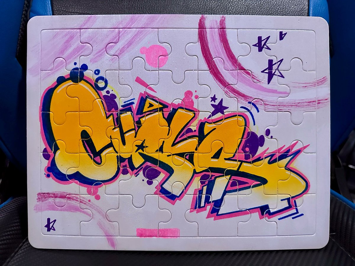 A cool little custom puzzle that I painted as a gift this past Christmas.