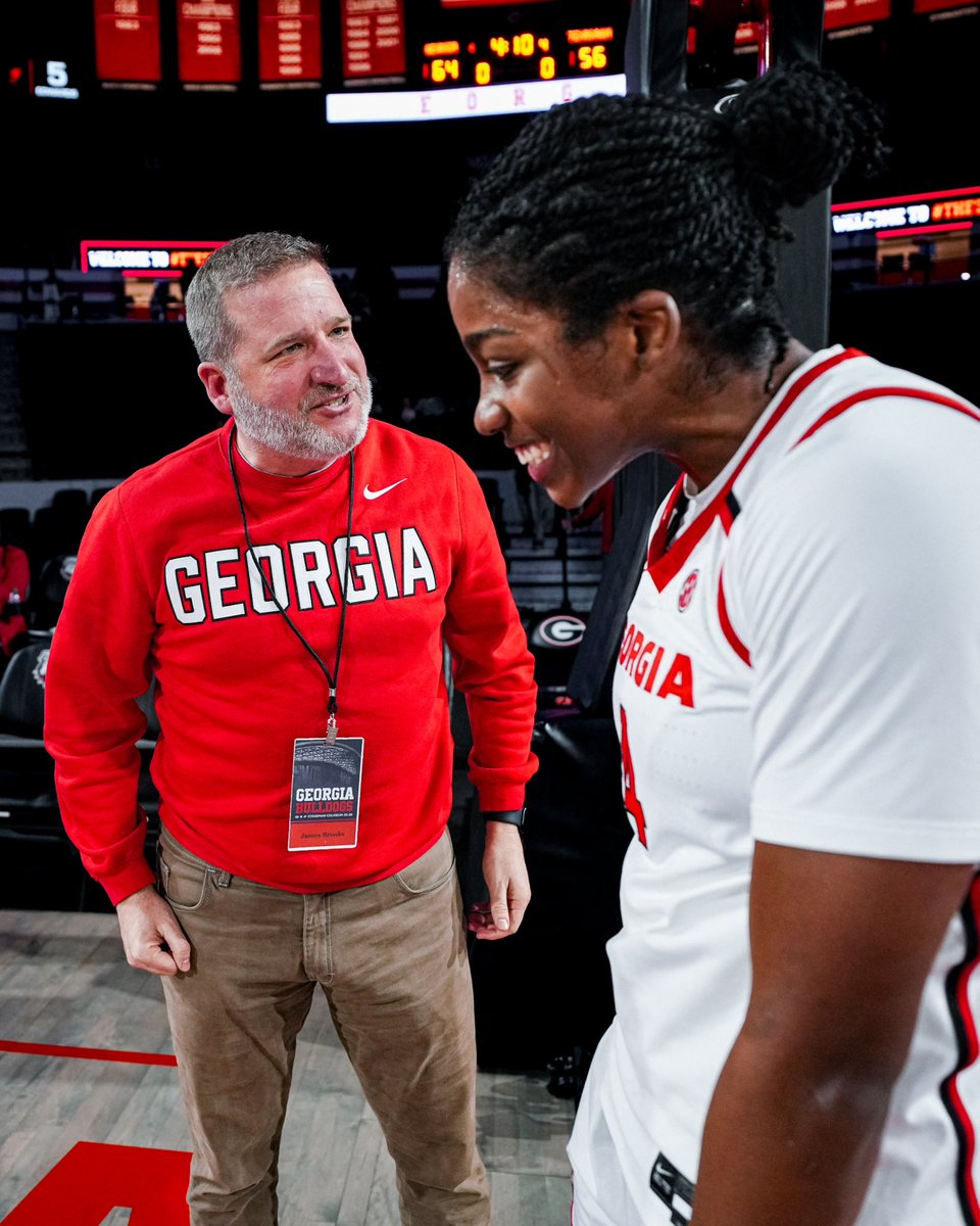 UGA_WBB's tweet photo. Safe to say Dawg Nation was the sixth man last night 👏

We need you back for Thursday’s match up against No. 12 LSU at 6:30 PM‼️

#GoDawgs https://t.co/o9e6fmgxIj