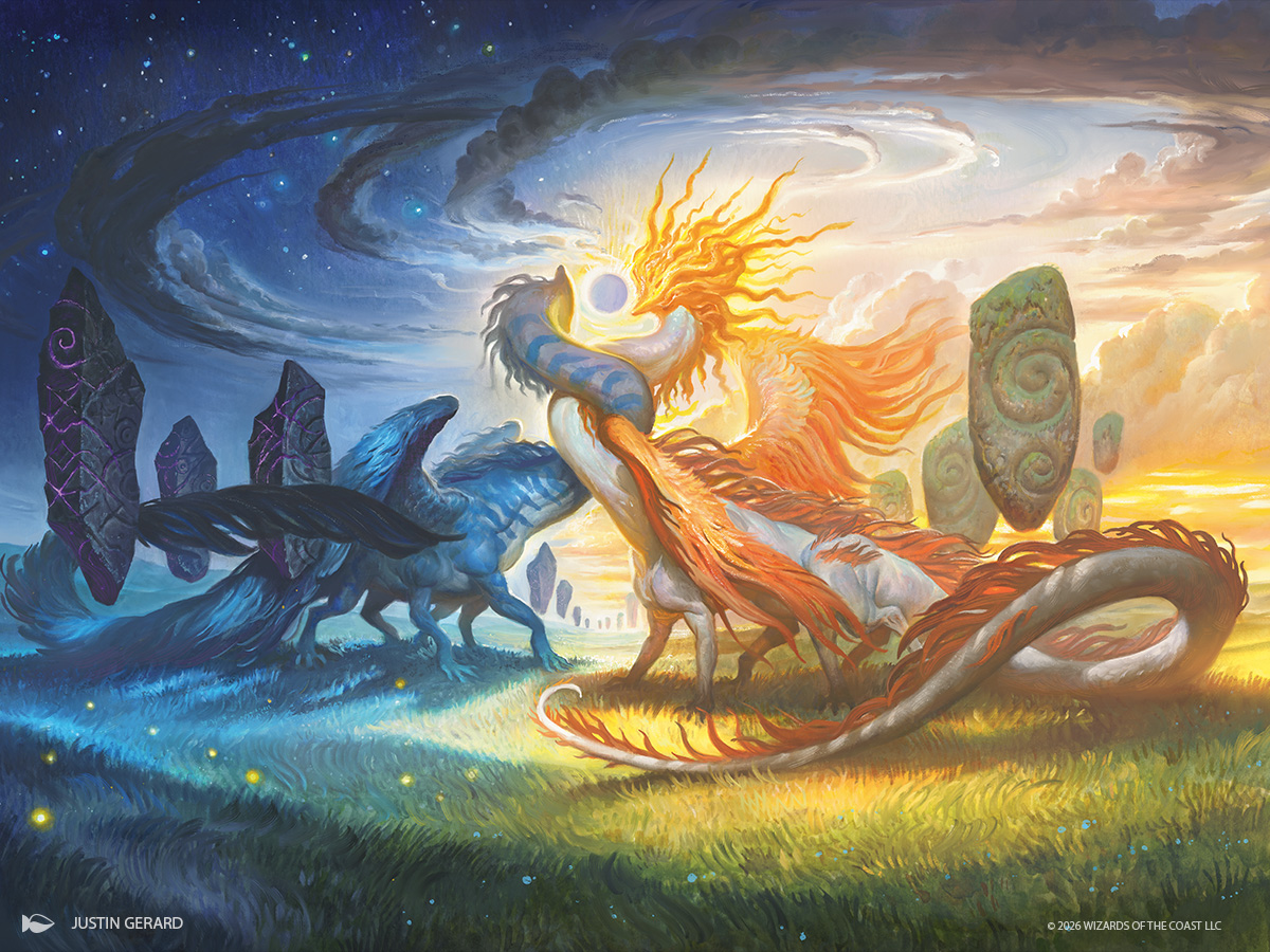 wizards_magic's tweet image. Welcome to Lorwyn Eclipsed, where we return to both Lorwyn and Shadowmoor!

What were once two separate facets of the same plane, is now one as Lorwyn and Shadowmoor clash and meld. #MTGLorwyn