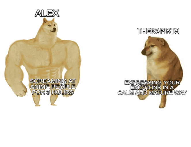 CrayonsVT's tweet image. YOU CAN'T TELL ME WHAT TO DO, SMELLY THERAPISTS