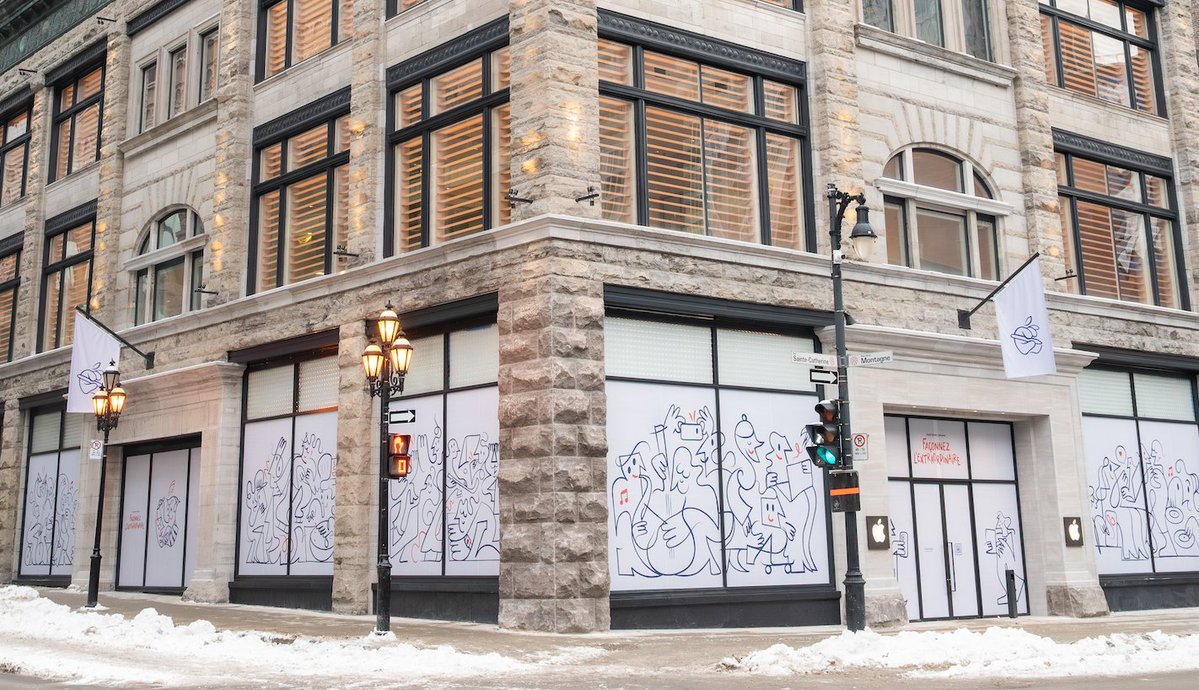 MacRumors's tweet image. Apple Store Moving in Montréal, Get the Mac and iPhone Wallpaper Now macrumors.com/2026/01/05/new…